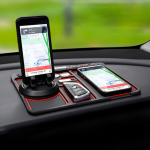 Baviss Luxury 4-in-1 Dashboard Mat: The Ultimate Non-Slip Organizer with Integrated Aromatherapy!