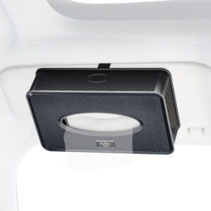 Luxury Carbon Fiber Car Tissue Holder: Universal Sun Visor & Seat Back Organizer for a Clutter-Free Interior!