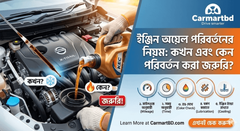 ইঞ্জিন অয়েল পরিবর্তনের নিয়ম | CarmartBD