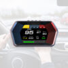 গাড়ির ড্যাশবোর্ডে বসানো WIIYII P17 OBD2+GPS হেড-আপ ডিসপ্লে (HUD) যা গতি, RPM এবং অন্যান্য তথ্য দেখাচ্ছে।